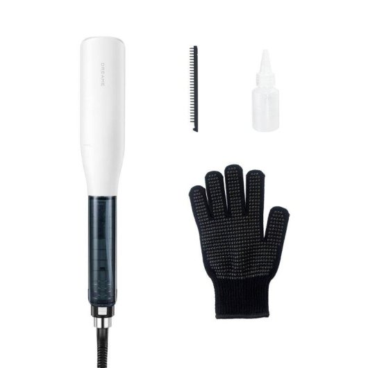 Prancha de Cabelo Vapor Dreame AuraSteam 220ºC 5 Definições Com Acessórios Branco Preto