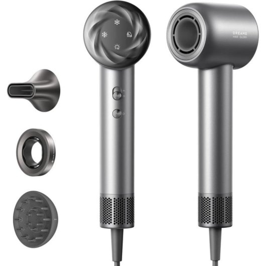 Secador de Cabelo Profissional Dreame Glory Combo 1600W 7 Temperaturas 2 Velocidades Iónico Roxo