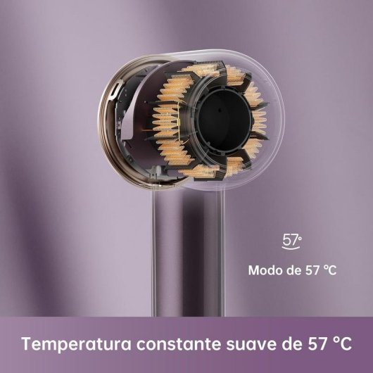 Secador de Cabelo Profissional Dreame Glory Combo 1600W 7 Temperaturas 2 Velocidades Iónico Roxo