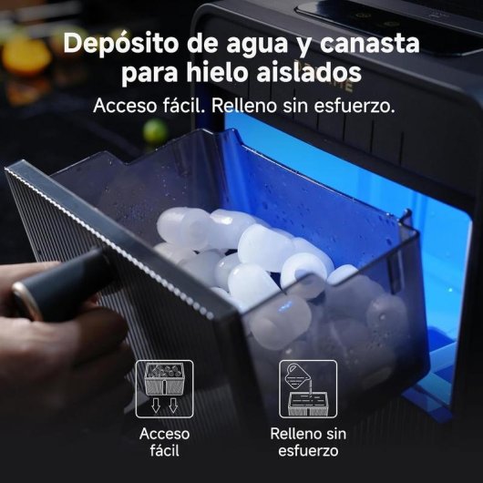 Macchina del Ghiaccio Dreame Aura Bullet IB-50 Touch Nera Portatile