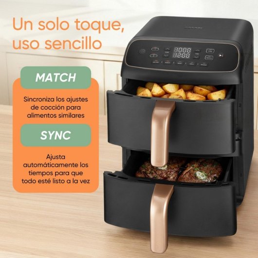 Freidora de Aire Cosori Turbo Tower Compact 8.6L 2630W con Temporizador