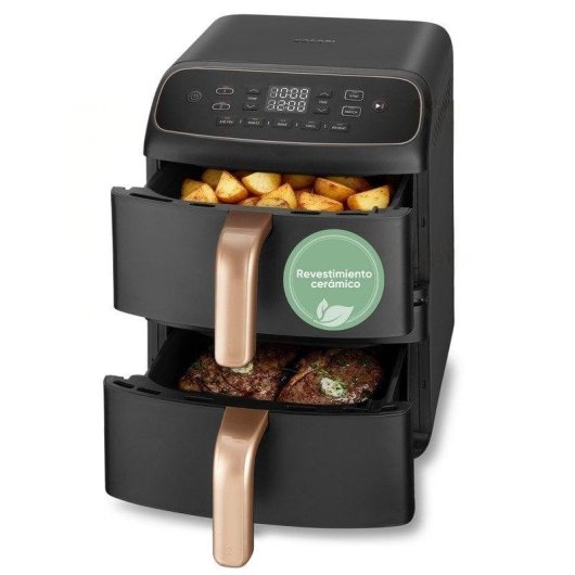 Airfryer Cosori Turbo Tower Compact Chef Edition Dubbele Mand 8.6L 2630W Keramisch