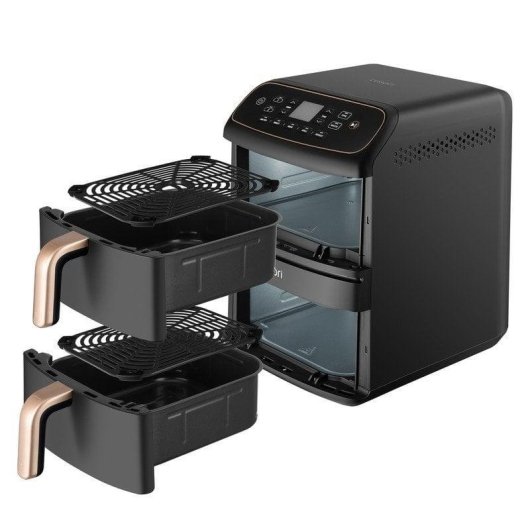 Airfryer Cosori Turbo Tower Compact Chef Edition Dubbele Mand 8.6L 2630W Keramisch