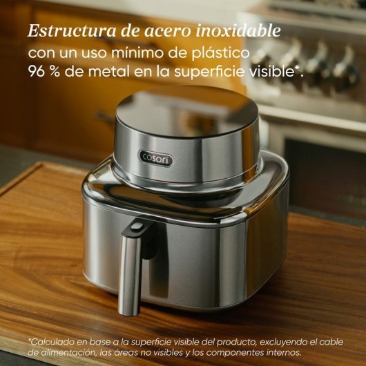 Freidora de Aire Cosori Iconic Single Chef Edition 6,2L 1725W Inoxidable con Temporizador
