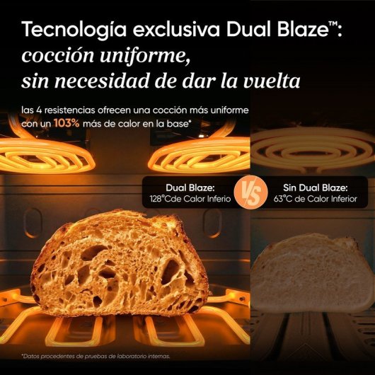 Freidora de Aire Cosori Dual Blaze Twinfry Compact Chef Edition 8.6L 2700W Cesta Divisible