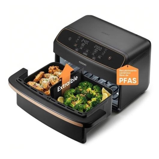 Airfryer Cosori Dual Blaze Twinfry Compact 8,6 L 2700 W Deelbare Mand