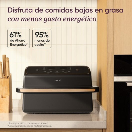 Freidora de Aire Cosori Dual Blaze Twinfry Compact Chef Edition 8.6L 2700W Cesta Divisible