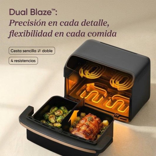 Airfryer Cosori Dual Blaze Twinfry Compact 8,6 L 2700 W Deelbare Mand