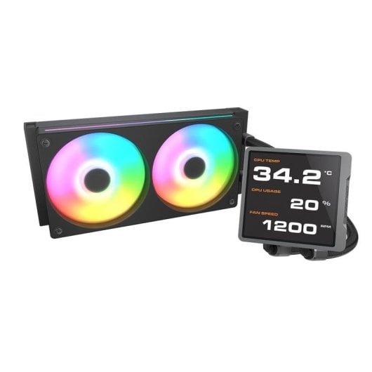 Refrigeración Líquida Cougar CGR-PSDVPRGB-B-240 240mm 2 Ventilateurs RGB Multicolore