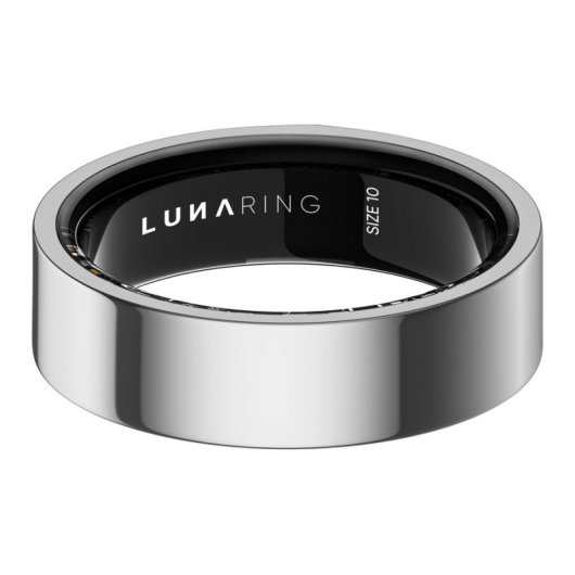 Anel inteligente Noise Luna Ring Gen 2.0 Tamanho 8 Bluetooth Monitorização Saúde Prata