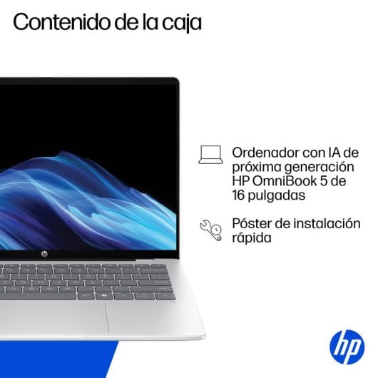 Portátil HP OmniBook 5 16" Snapdragon X1-26-100 16GB 512GB SSD Adreno Windows 11