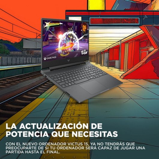 Portátil HP Victus 15-fb3005ns 15.6" AMD Ryzen 7 8845HS 16GB 512GB SSD RTX 4050 FreeDOS Negro