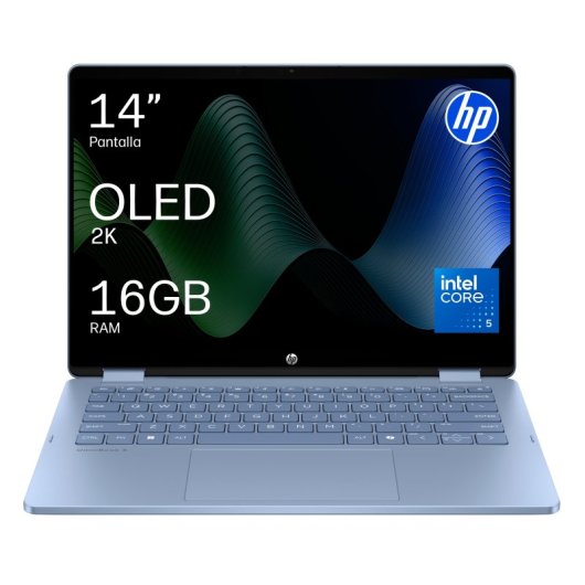 Portátil HP  OmniBook 5 Flip 14-fp0048ns OLED 14" Intel Core 5 120U 16GB 1TB Intel Graphics WIN 11
