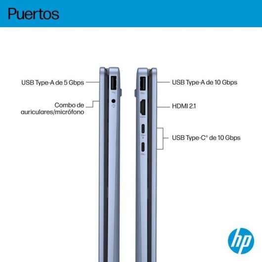 Portátil HP OmniBook 5 Flip 14-fp0048ns de 14" Intel Core 5 120U 16GB 1TB SSD OLED Táctil Windows 11