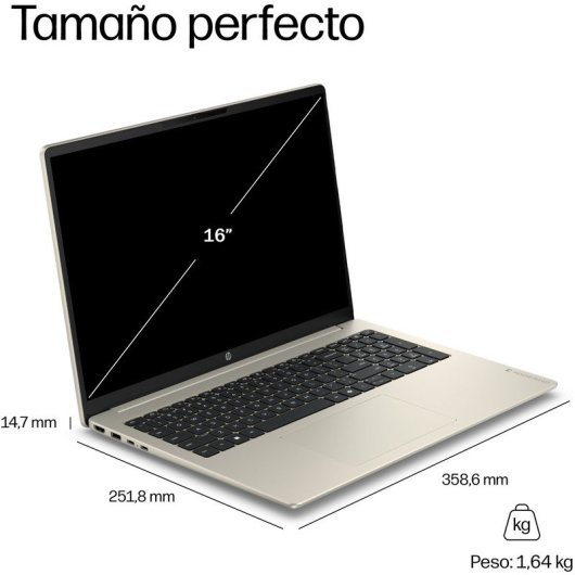 Portátil HP OmniBook 3 16-bu0033ns 16" Intel Core 5 120U 24GB 1TB SSD Intel Graphics FreeDOS