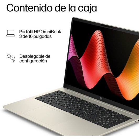 Portátil HP OmniBook 3 16-by0030ns 16" AMD Ryzen 5 40 16GB 1TB SSD Radeon 610M Windows 11 Home