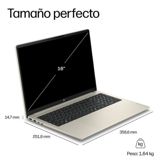 Portátil HP OmniBook 3 16" AMD Ryzen 7 7735U 24GB 1TB SSD Radeon 680M Windows 11