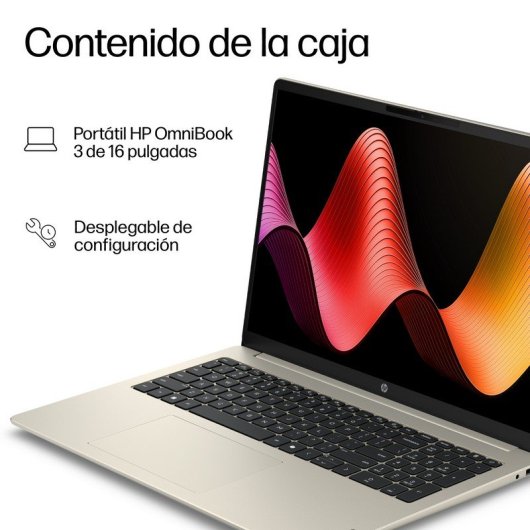 Portátil HP OmniBook 3 16" AMD Ryzen 7 7735U 24GB 1TB SSD Radeon 680M Windows 11
