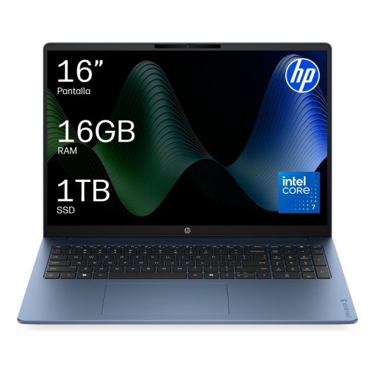 Portátil HP OmniBook 3 16-bu0040ns 16" Intel Core 7 150U 16GB 1TB SSD Intel Graphics Windows 11