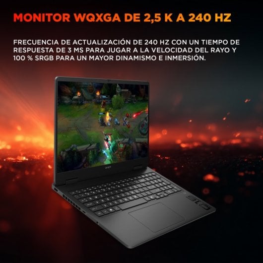 Portátil HP OMEN Slim 16-an0021ns 16" Intel Core Ultra 7 255H 32GB 1TB SSD RTX 5070 FreeDOS