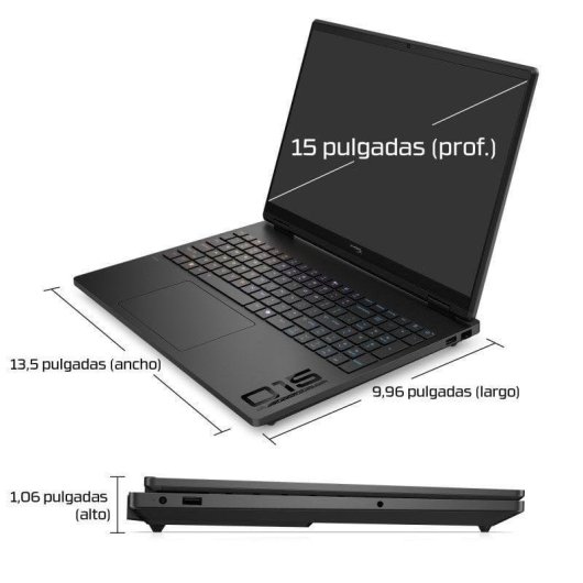 Portátil HP HyperX OMEN 15-gb0005ns 15.3" AMD Ryzen 7 260 24GB 1TB SSD RTX 5060 FreeDOS