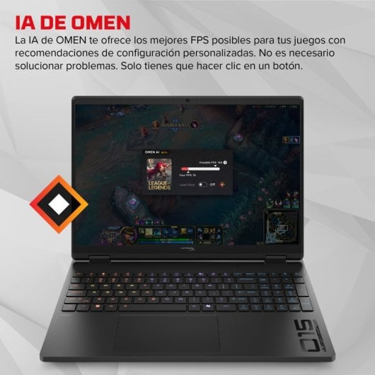 Portátil HP HyperX OMEN 15-gb0005ns 15.3" AMD Ryzen 7 260 24GB 1TB SSD RTX 5060 FreeDOS