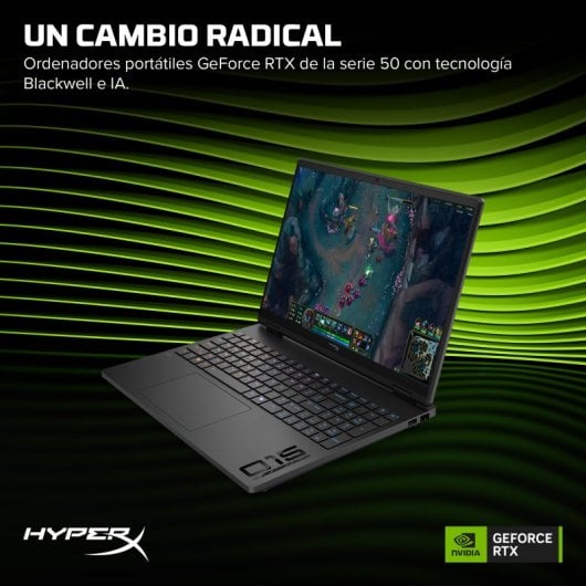Portátil HP HyperX OMEN 15-gb0005ns 15.3" AMD Ryzen 7 260 24GB 1TB SSD RTX 5060 FreeDOS
