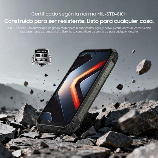 Blackview Rock 1 4G 8 Go 6,56" 256 Go Noir batterie puissante