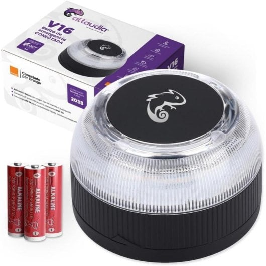 Baliza Altaudia DP-EL2024-C4-EC Homologada DGT Geolocalizada LED 360º Amarelo