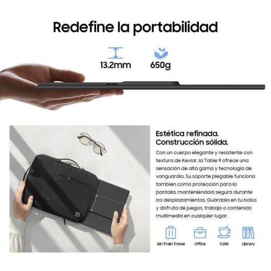 Monitor Blackview Table 9 16" FullHD+ 60Hz IPS Altifalantes Rotação 360° Altura Ajustável