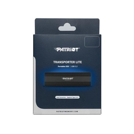 Disco Duro Patriot Transporter Lite 1TB SSD USB-C 1000MB/s Aluminio