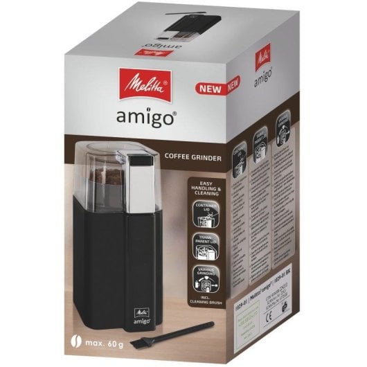 Moulin à café Melitta Amigo 1029-01 Lames inox 60g capacité