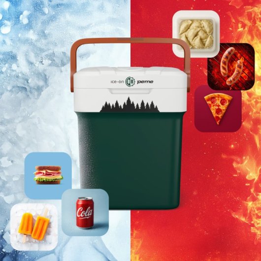 Frigorífico portátil Peme Essential 32 de 26 litros, verde.