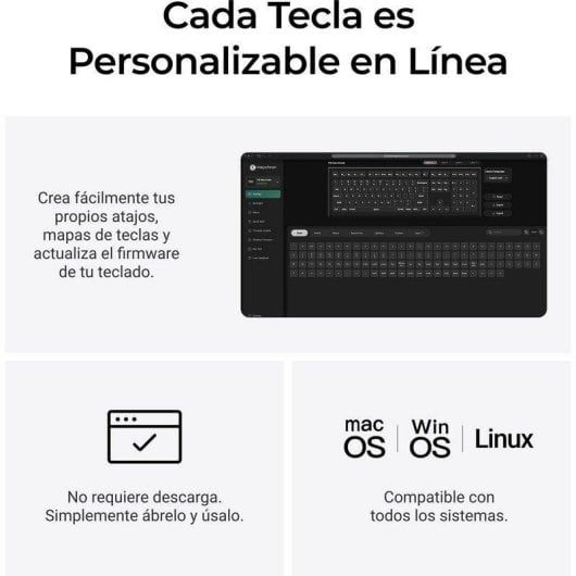 Teclado Keychron V6 Max mecánico inalámbrico personalizable con RGB y doble receptor