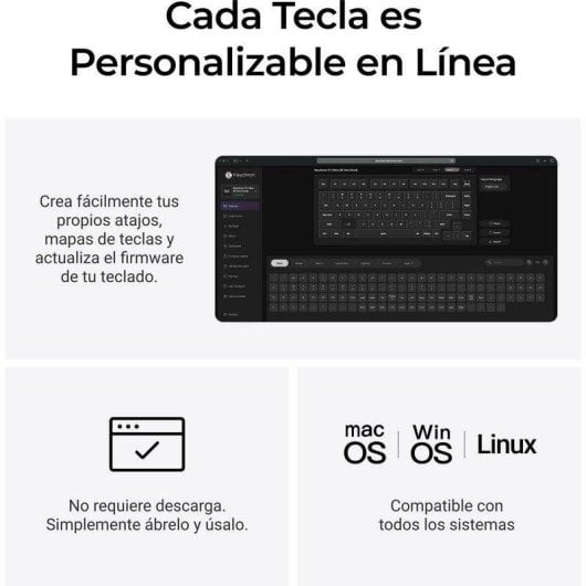 Teclado Keychron V6 Ultra 8K mecánico inalámbrico personalizable RGB 100%