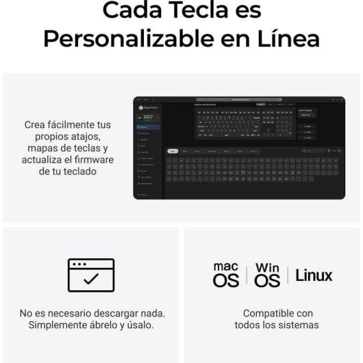 Teclado Keychron Q6 Ultra 8K mecánico personalizable inalámbrico RGB full size