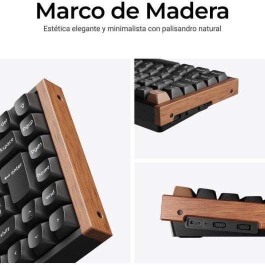 Teclado Keychron K2 HE Hall Effect Magnético inalámbrico 75% con switches magnéticos y RGB