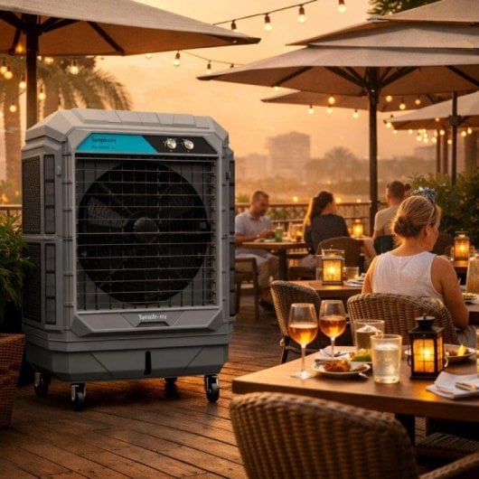 Climatizador evaporativo Universal Blue Movicool XL100 100L 18000 m³/h 625W gris