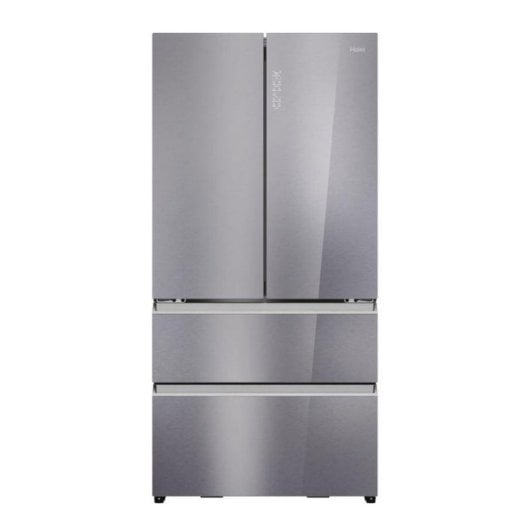 Frigorífico Quatro Portas Haier HFR79F19EFGK Total No Frost 190cm 703L E Inox Fabricador Gelo