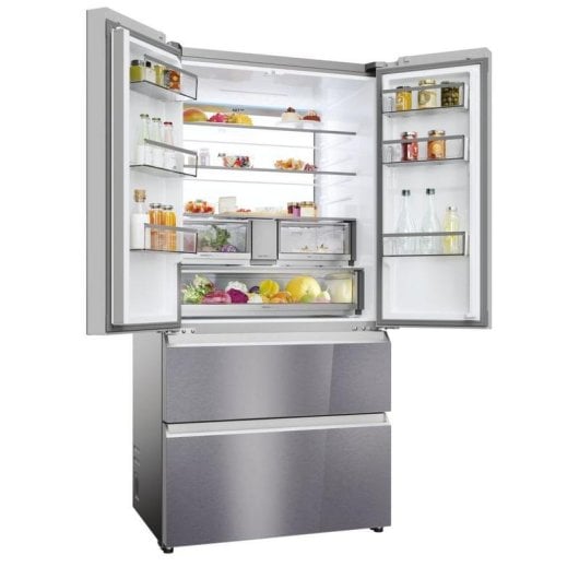 Frigorífico Quatro Portas Haier HFR79F19EFGK Total No Frost 190cm 703L E Inox Fabricador Gelo