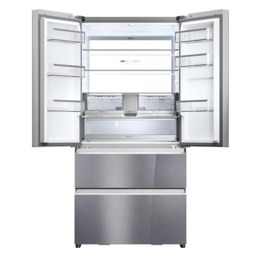 Frigorífico Quatro Portas Haier HFR79F19EFGK Total No Frost 190cm 703L E Inox Fabricador Gelo