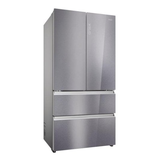 Frigorífico Quatro Portas Haier HFR79F19EFGK Total No Frost 190cm 703L E Inox Fabricador Gelo