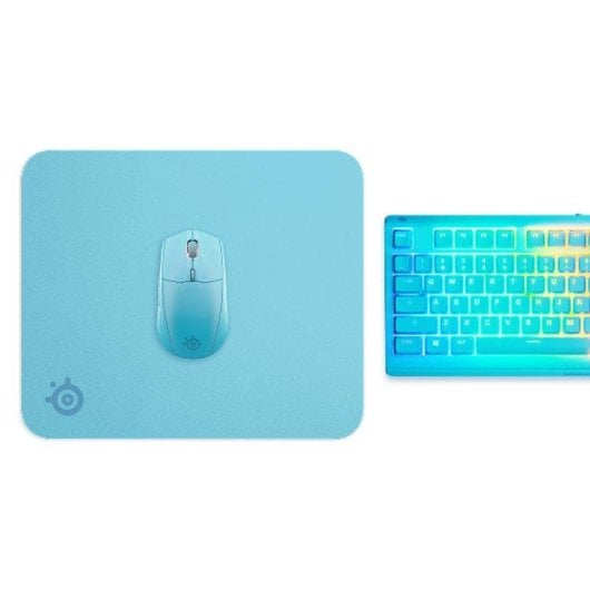 Tapis de souris SteelSeries QcK M Aqua surface micro-tissée antidérapante
