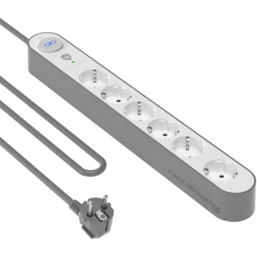 Steckdosenleiste Force Power Lite F152435 6 Steckplätze mit Überspannungsschutz LED Kindersicherung