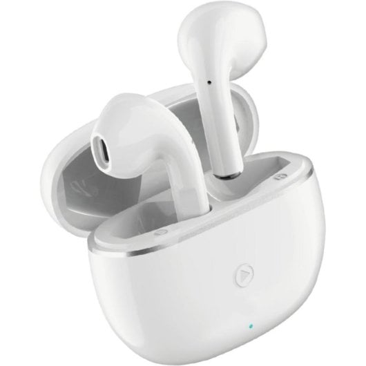 Auriculares BigBen Connected F148182 Inalámbricos Bluetooth TWS para Chamadas e Música, Controlo por Voz, IPX4, Branco