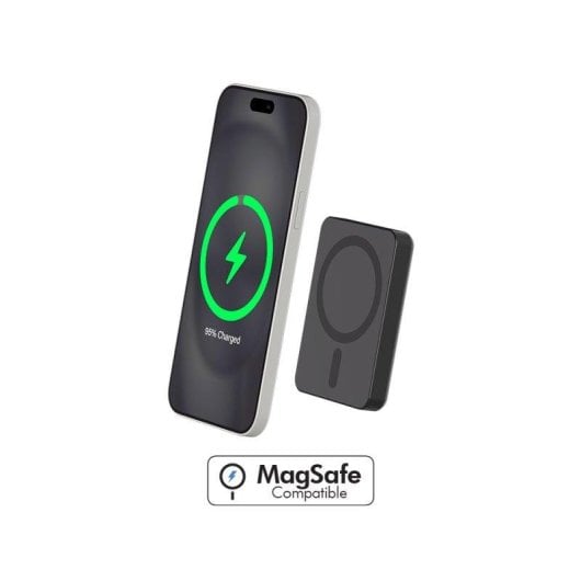 Powerbank BigBen Connected F152514 magnético 5000mAh 15W MagSafe Qi USB-C Preto