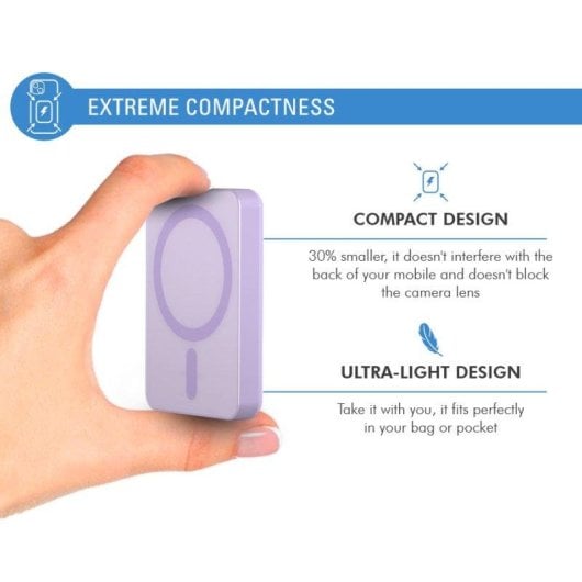 Powerbank BigBen Connected F152518 5000 mAh MagSafe 15 W violeta