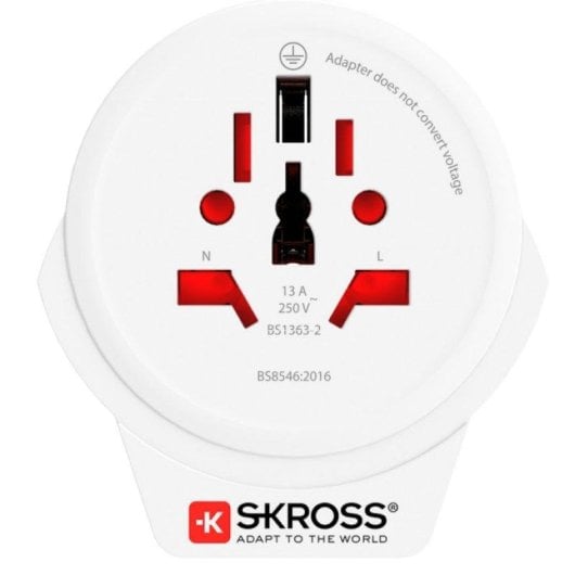 Multiprise Skross 1500266 1 Prise Type F Universelle 1 USB-A 2,4A Compacte