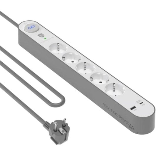 Regleta BigBen Connected FORCE POWER LITE 5 Tomas Protección Sobretensión USB-A USB-C PD 20W 1,5 m