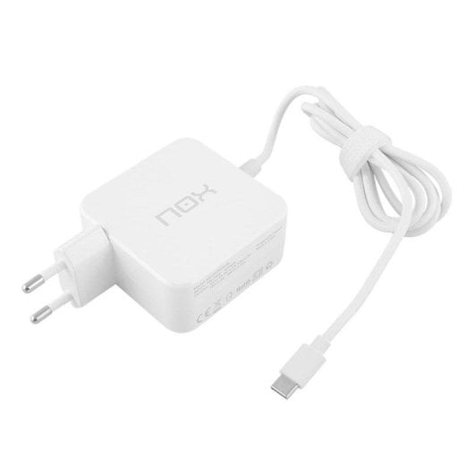 Carregador Universal NOX NXLITEPLUG45 45W USB Type-C Branco 5V/3A 20V/2.25A